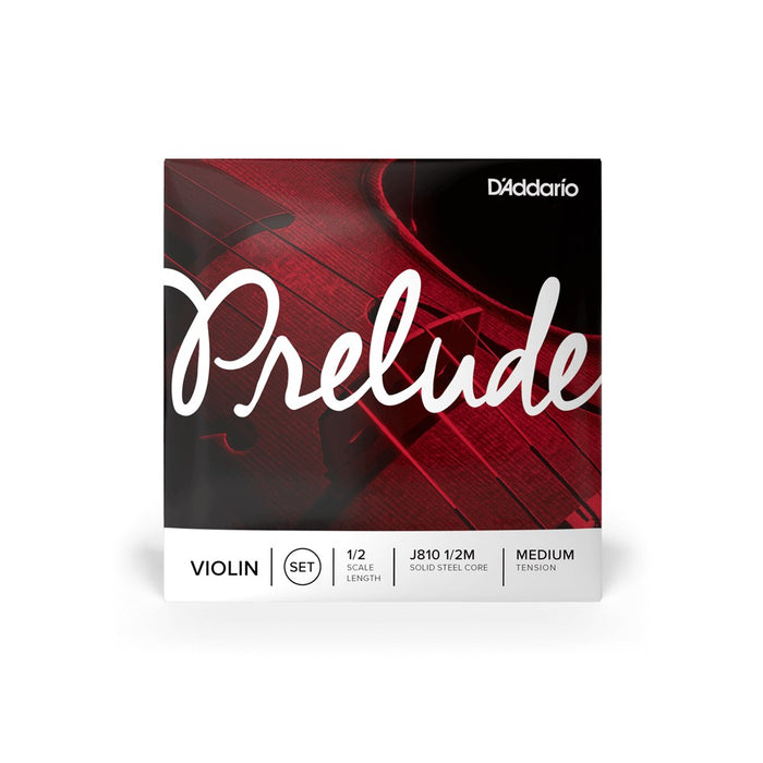 D'Addario Prelude Violin String Set - 1/2 Scale Medium Tension J810