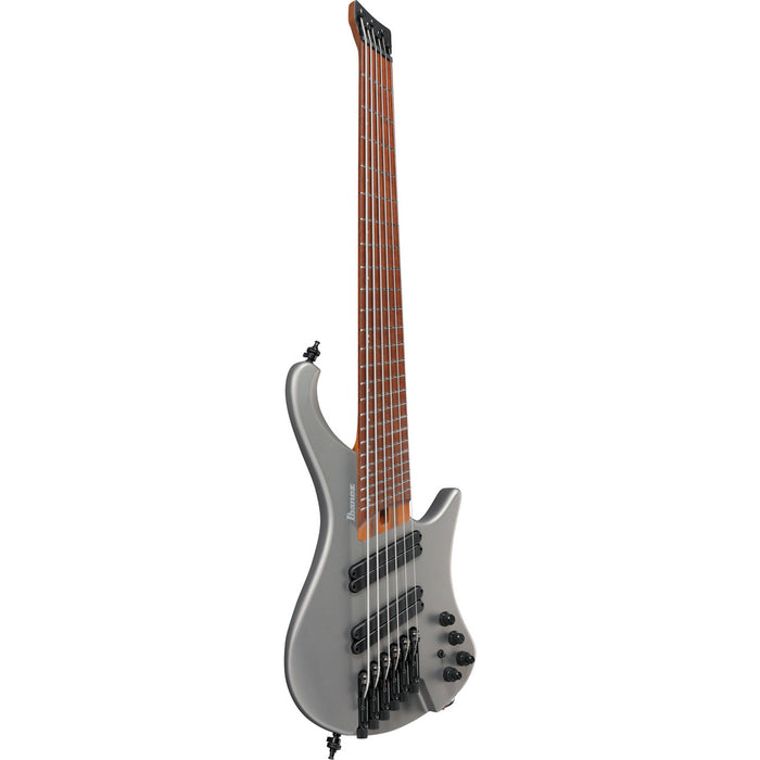 Ibanez 2022 EHB1006MS Ergonomic Headless 6-String Multi Scale Bass Guitar - Metallic Gray Matte - New