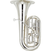 Yamaha YFB-822 Custom Series 5-valve 4/4 F Tuba - Silver Plated