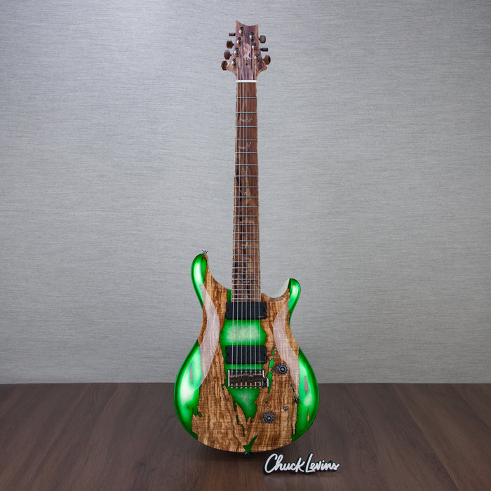 PRS Private Stock Custom 24 7-String Electric Guitar - Key Lime Glow - #240384835