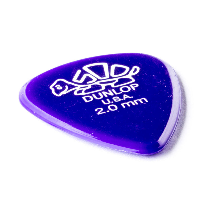 Dunlop Delrin 500 Guitar Picks - 2.0mm - Purple (12-pack)