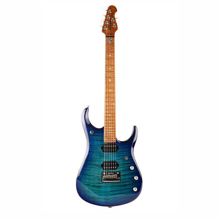 Music Man John Petrucci Signature JP15 Electric Guitar, Cerulean Paradise Fade, Flame Maple Top - Open Box Mint