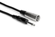 Hosa PXM110 Unbalanced Interconnect - Male XLR to 1/4" TS, 10 Feet