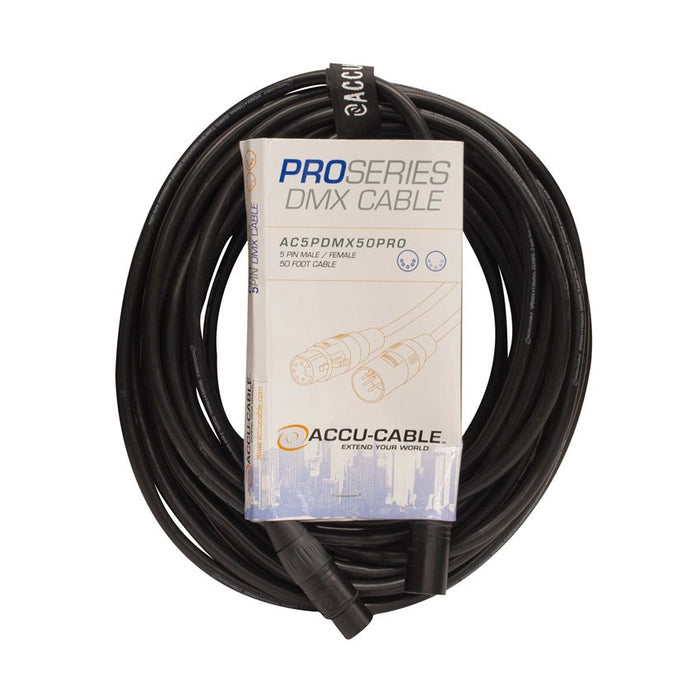 ADJ Accu-Cable AC5PDMX50PRO 5 Pin DMX Cable - 50-Foot