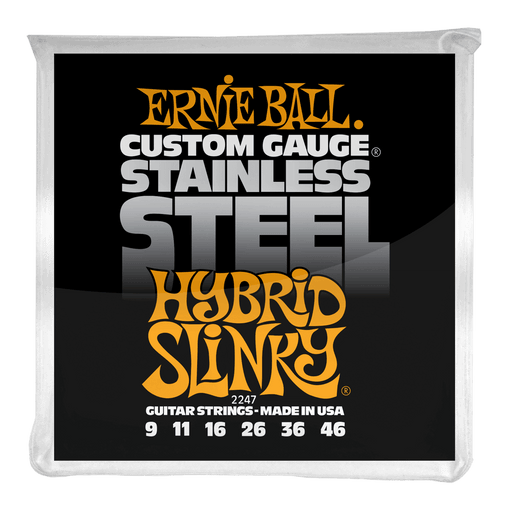 Ernie Ball Hybrid Slinky Stainless Steel Wound Electric Guitar Strings .09-.46