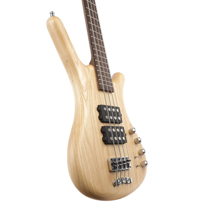 Warwick German Pro Series Corvette Ash Bass Guitar - Natural Transparent Satin - New