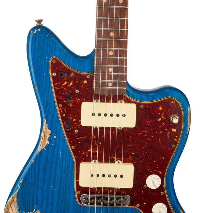 Fender Custom Shop 1962 Jazzmaster Heavy Relic - Sapphire Blue Transparent - CHUCKSCLUSIVE - #R124970