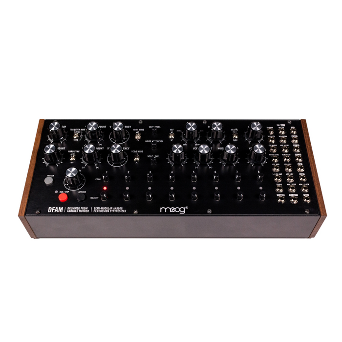 Moog DFAM Semi-Modular Percussion Synthesizer with Patch & Tweak Book