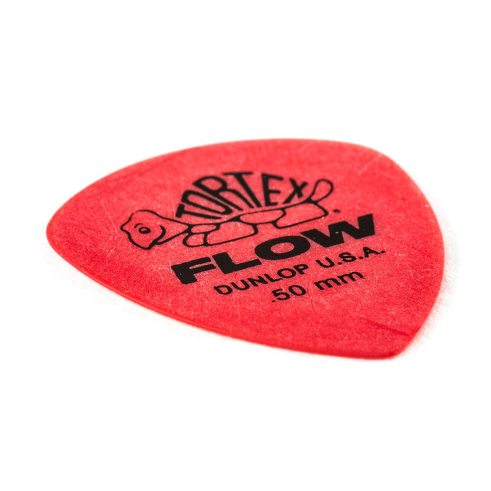 Dunlop Tortex Flow Guitar Picks - .50mm - Red (12-Pack)