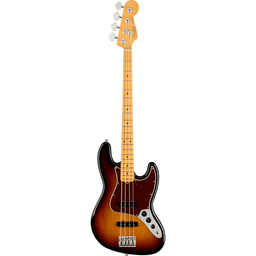 Fender American Professional II Jazz Bass, Maple Fingerboard - 3-Color Sunburst - New