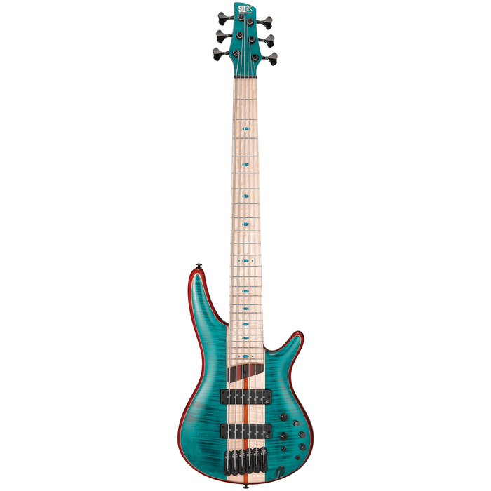 Ibanez SR1426BCGL 6-String Bass Guitar - Caribbean Green Low Gloss - New