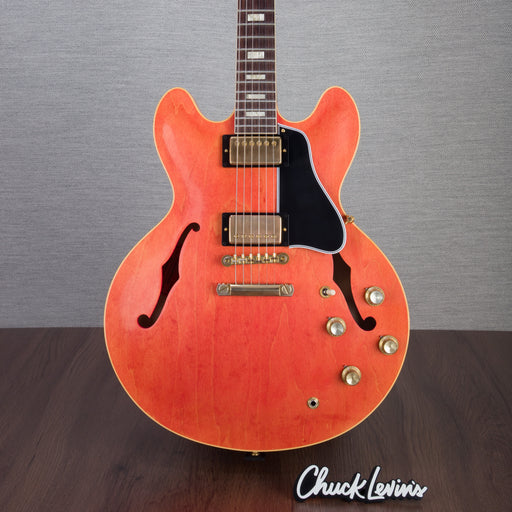 Gibson Custom Shop Murphy Lab 1964 ES-335, Gold Hardware Semi-Hollow Electric Guitar - Watermelon King/Ultra Light Aged - CHUCKSCLUSIVE - #140237