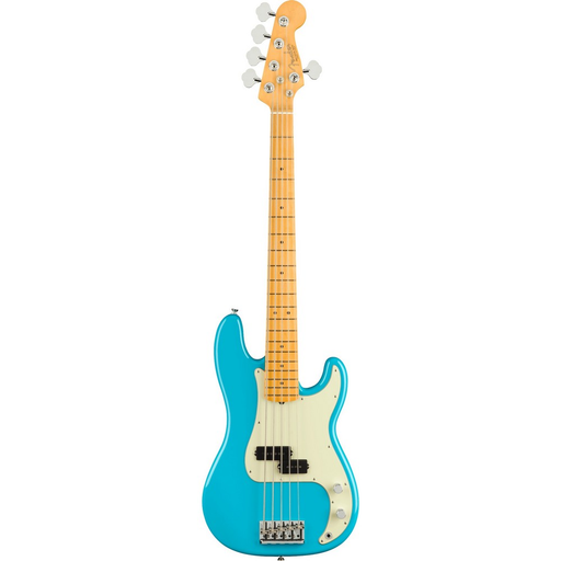 Fender American Pro II 5-String Precision Bass - Miami Blue with Maple Fretboard - New