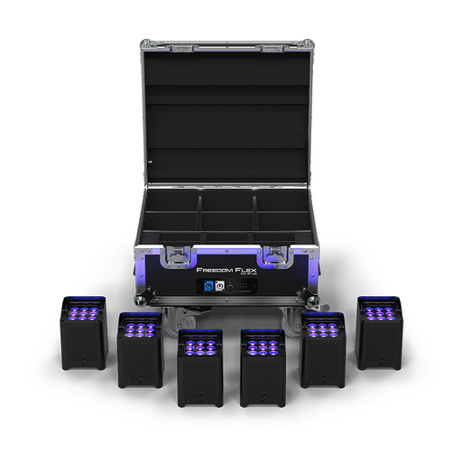 Chauvet DJ Freedom Flex H9 IP X6 Wash Lights with Rolling Case