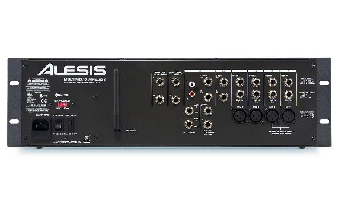 Alesis MultiMix 10 Wireless Rackmount Mixer