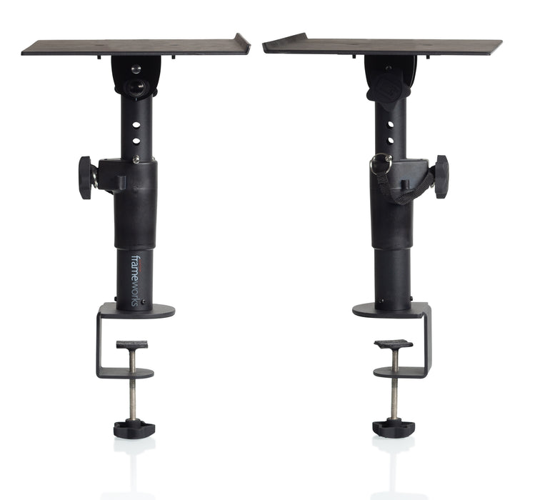 Gator Frameworks Clamp-On Desktop Studio Monitor Stand (Pair) - GFW-SPK-STMNDSKCMP