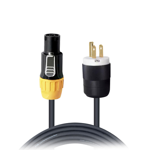 ProX XC-TR1FE12-10 10 Ft. 12AWG 120VAC Male Edison NEMA 5-15P to Male Cable for Power Connection Compatible devices