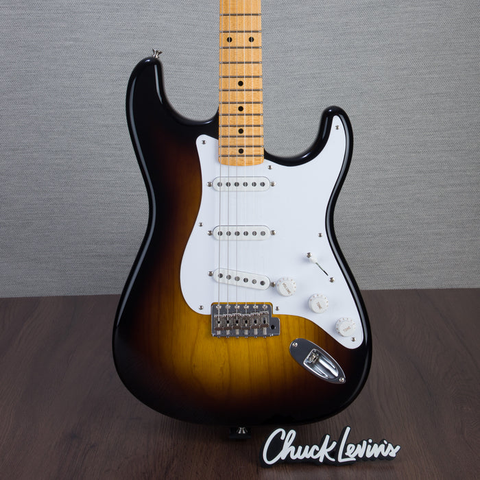 Fender Limited Edition 70th Anniversary 1954 Stratocaster NOS Guitar - Wide-Fade 2-Color Sunburst - #XN4145