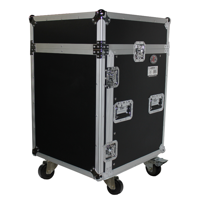 ProX T-14MRSS 14U Rack x 10U Top Mixer DJ Combo Flight Case