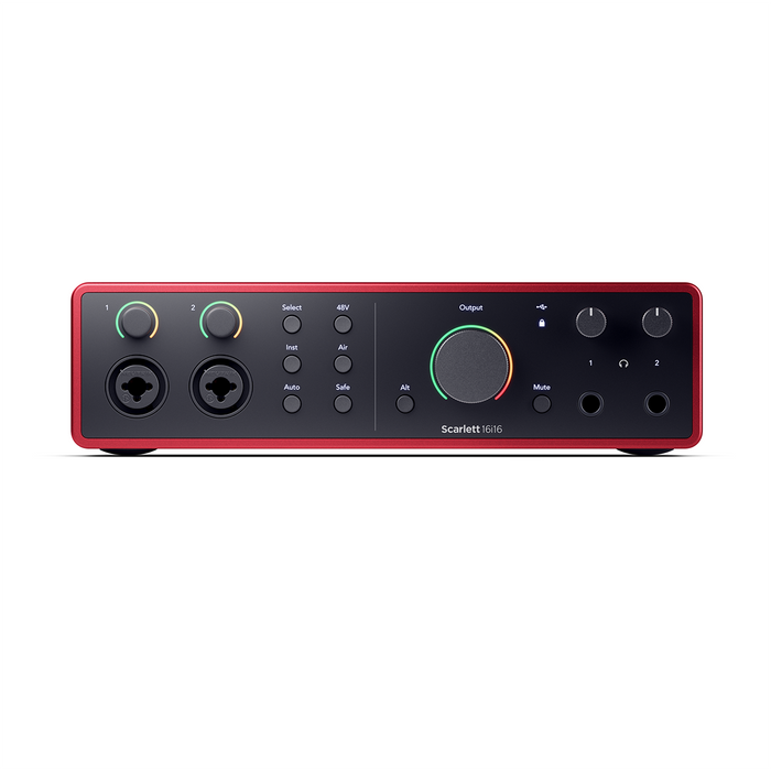 Focusrite Scarlett 16i16 4th Gen 16-In, 16-Out USB Audio Interface with Four 4th Gen Scarlett Mic Preamps