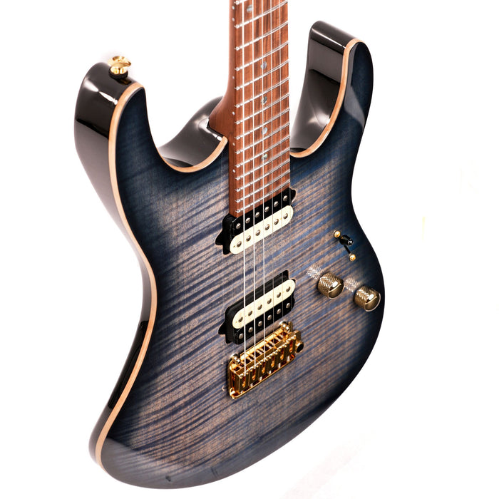 Suhr Modern Electric Guitar - Faded Trans Whale Blue Burst - New