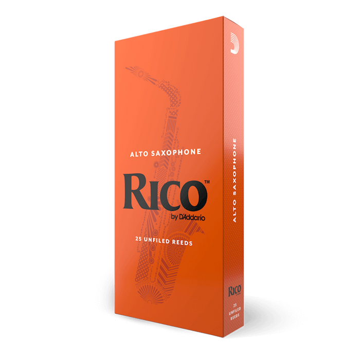 D'Addario RJA25 Rico Unfiled Alto Sax Reed - 25-Pack - New,2.5