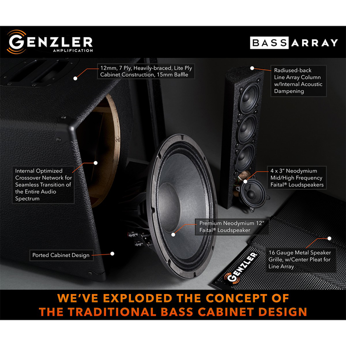 Genzler BA2-112-3STR Bass Array Cabinet