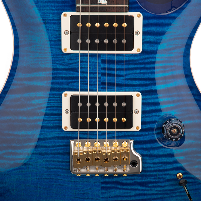 PRS Custom 24 10-Top Electric Guitar - Blue Burst/Blue Back