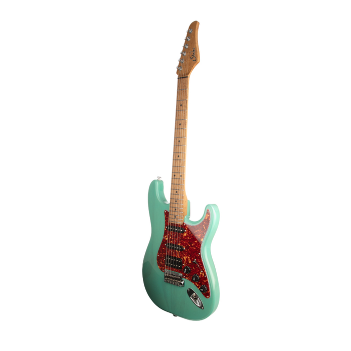 Suhr Classic S Paulownia HSS Electric Guitar, Maple Fingerboard - Trans Seafoam Green