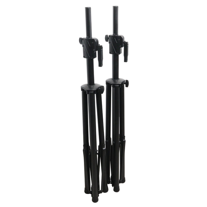 ProX T-SS21CX2 6-Foot Twin Pack Professional Telescoping Crank Up Speaker Stand Set with Carrying Bag Black Finish