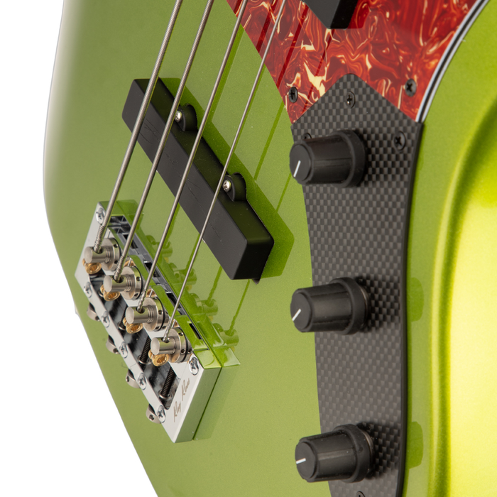 Brubaker JXB-4 Standard Bass Guitar - Green Metallic - Display Model - Display Model