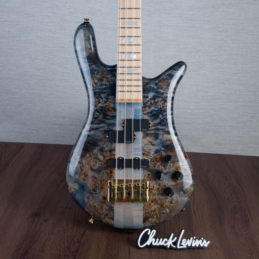 Spector Euro4 LT Bass Guitar - Exotic Poplar Burl Blue Fade - CHUCKSCLUSIVE - #]C121SN 21046