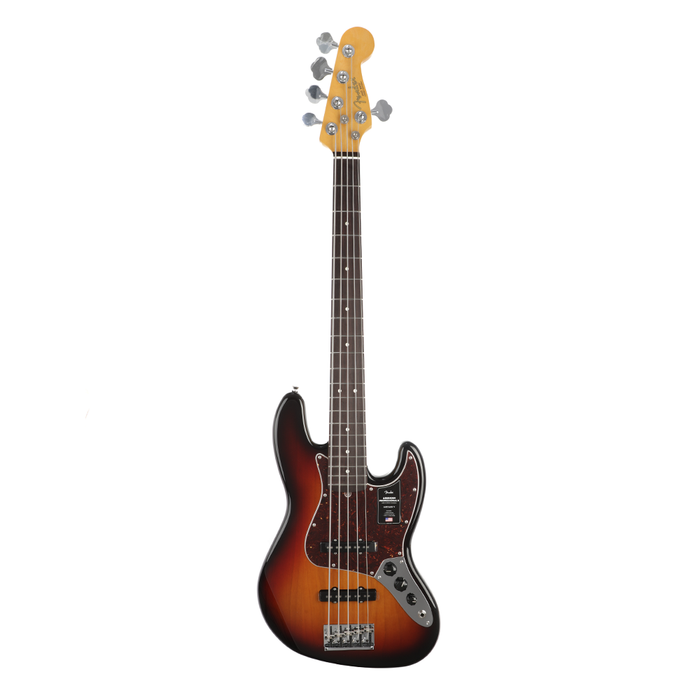 Fender American Pro II Jazz Bass V, Rosewood Fingerboard - 3-Color Sunburst - New