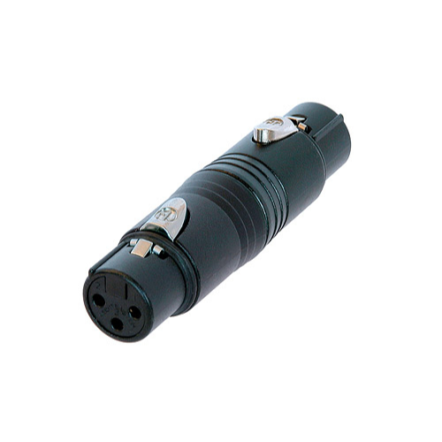 Neutrik NA3FF-B Adapter - 3 Pin Female XLR To 3 Pin Female XLR