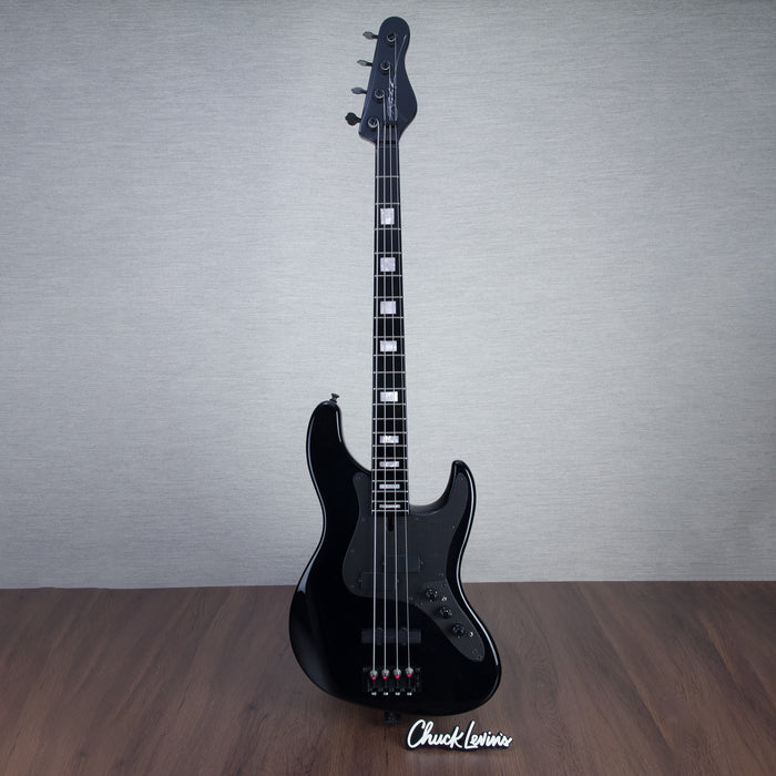 Brubaker USA Black Series JXB-4 Electric Bass Guitar - Black Gloss - New