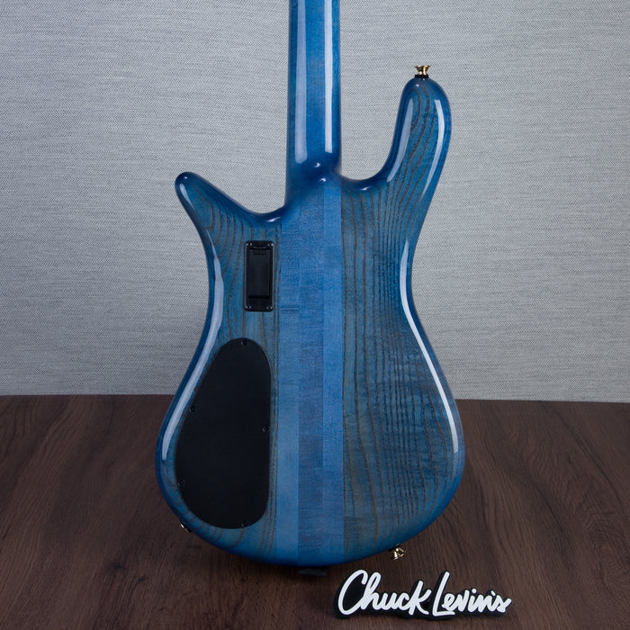 Spector Euro4 LT Bass Guitar - Exotic Poplar Burl Blue Fade - CHUCKSCLUSIVE - #]C121SN 21047