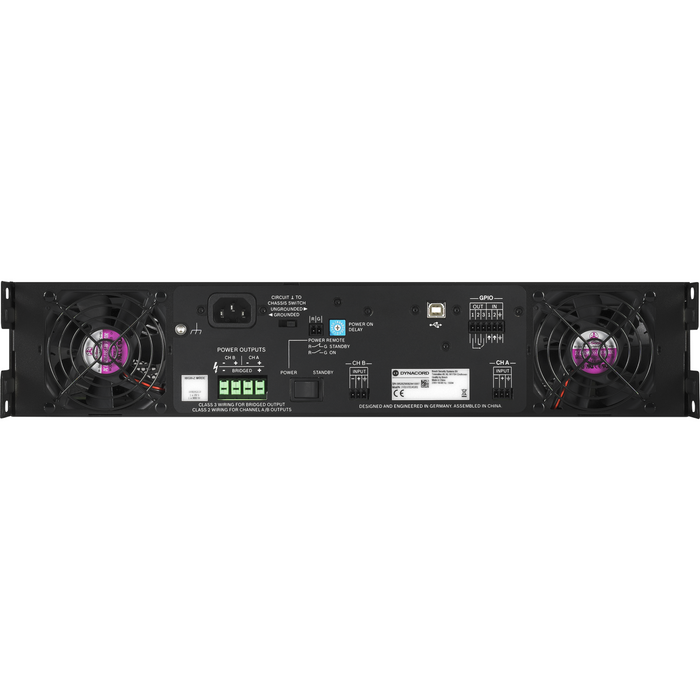 Dynacord C3600FDI DSP 2 x 1800-Watt Power Amplifier