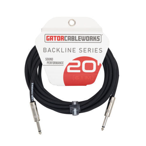 Gator 20-Foot Straight to Straight Instrument Cable