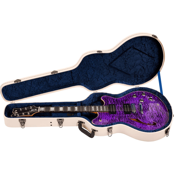 EVH SA-126 Special QM Electric Guitar - Transparent Purple