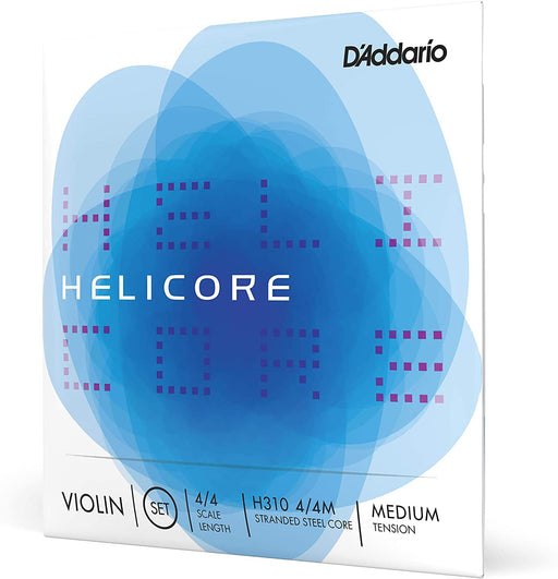 D'Addario Helicore Violin String Set - 4/4 Scale Medium Tension H3104/4M