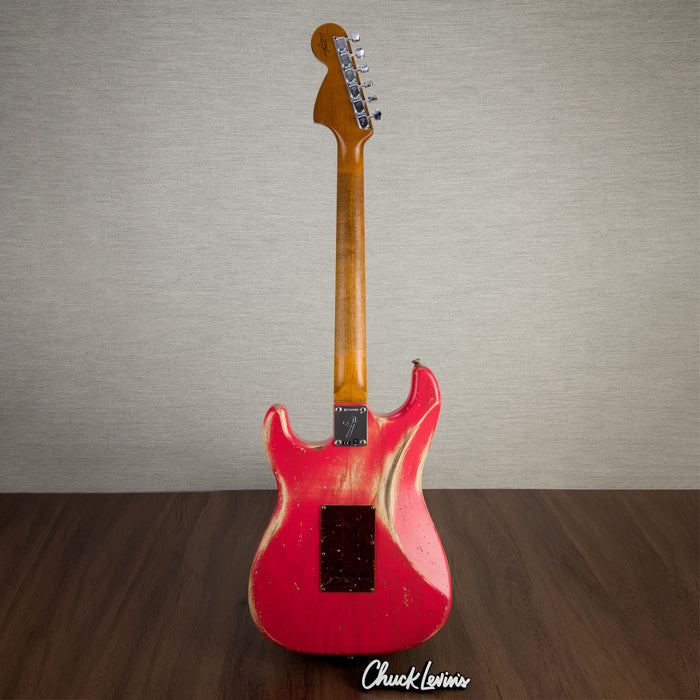 Fender Custom Shop 69 Stratocaster Heavy Relic Electric Guitar, Ebony Fingerboard - Watermelon King - CHUCKSCLUSIVE - #R126000