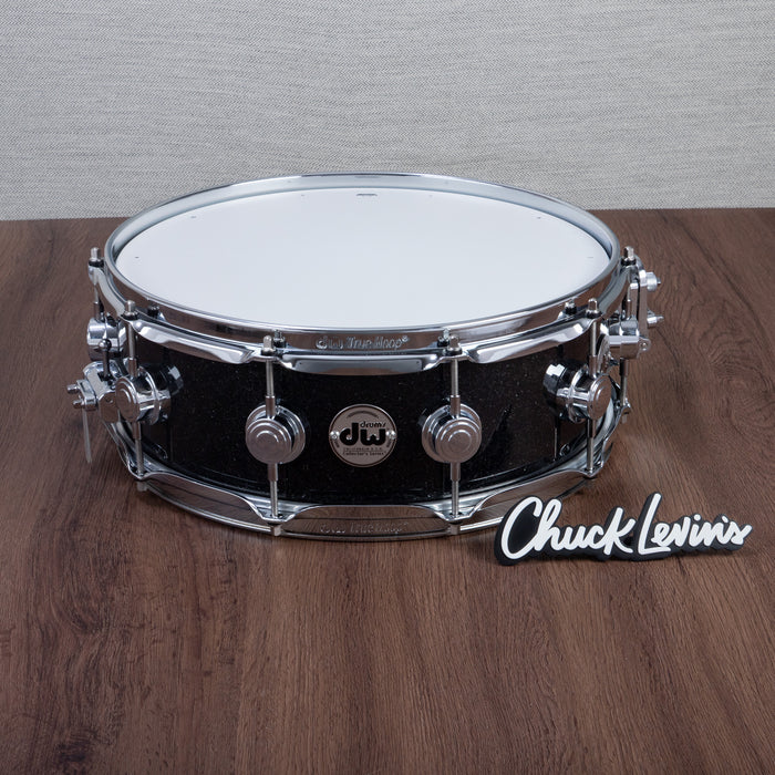 DW 5 x 14-Inch Collector's Series 333 Maple Snare Drum - Black Ice with Chrome Hardware