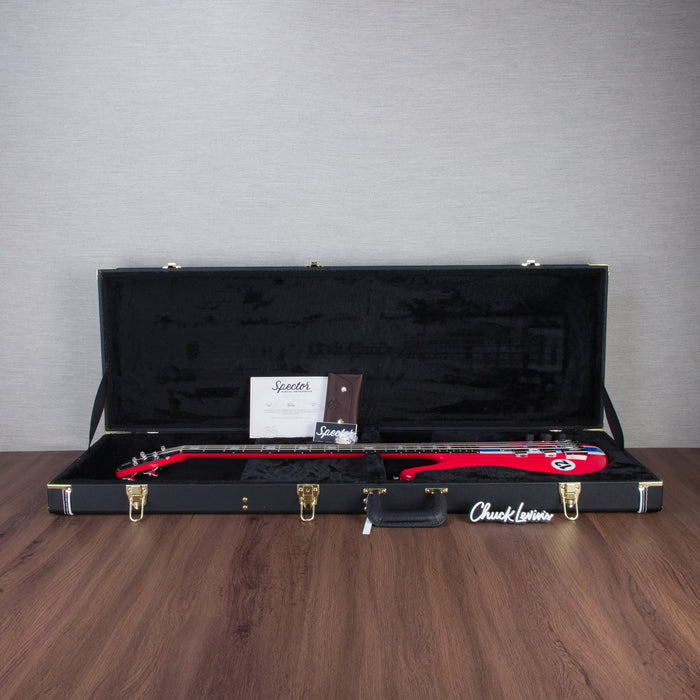 Spector USA Custom NS-2 Legends of Racing Limited Edition Bass Guitar - “Enzo Livery Red” - CHUCKSCLUSIVE - #1595