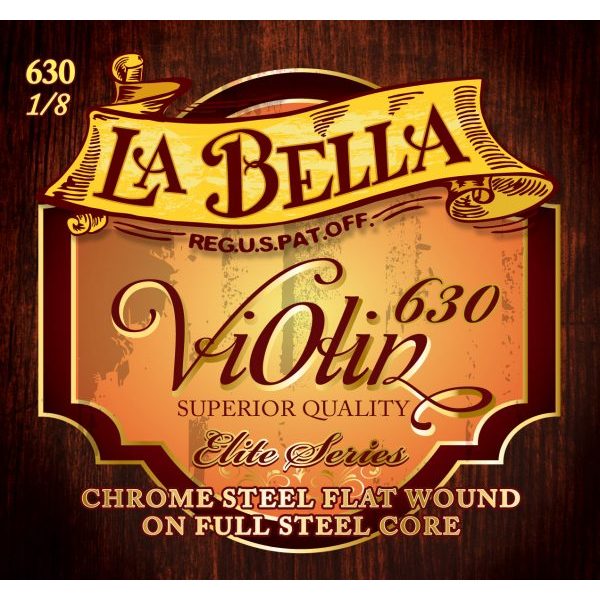 La Bella 630-1/8 Violin String Set - 1/8 Scale