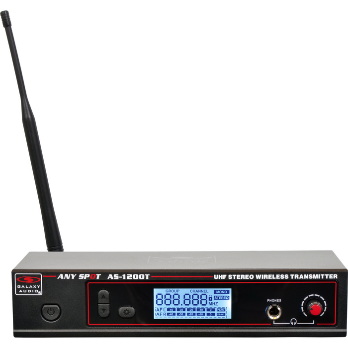 Galaxy Audio AS-1200 210-Channel Stereo Wireless Personal In-Ear Monitor System - Freq Band N