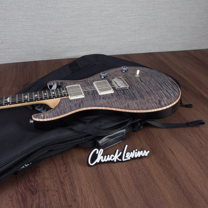 PRS CE24 Flame Maple Electric Guitar, Ebony Fingerboard - Elephant Grey - CHUCKSCLUSIVE - #230365601