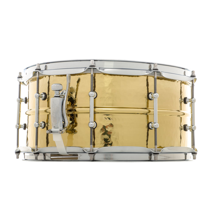 Ludwig 14" x 6.5" Double Hammered Brass Snare Drum (B-Stock)