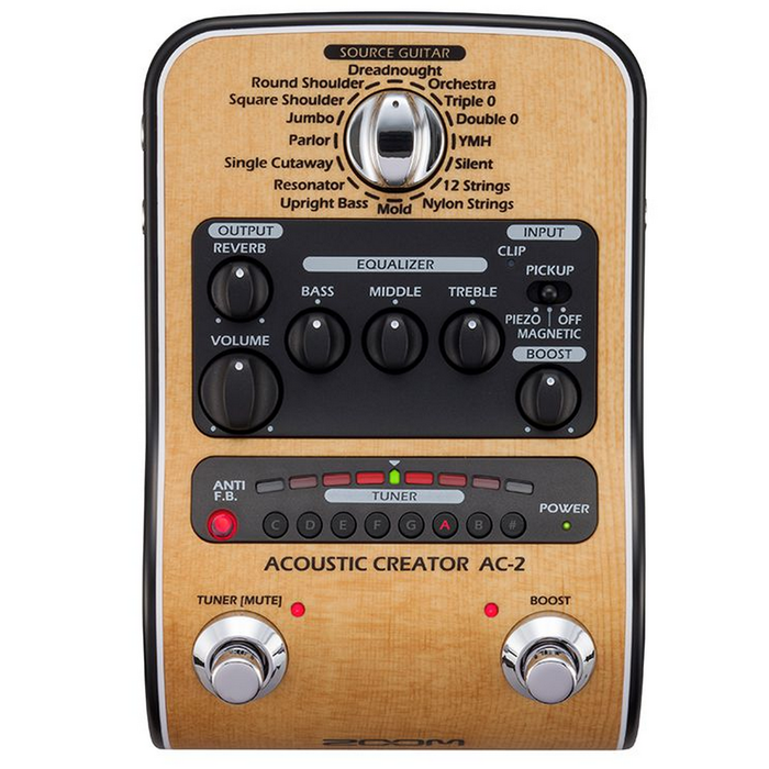 Zoom AC-2 Acoustic Creator Enhanced Direct Box