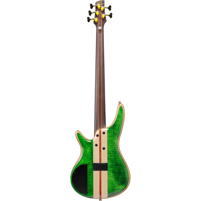 Ibanez 2022 SR5FMDX SR Premium 5-String Bass Guitar - Emerald Green Low Gloss - New