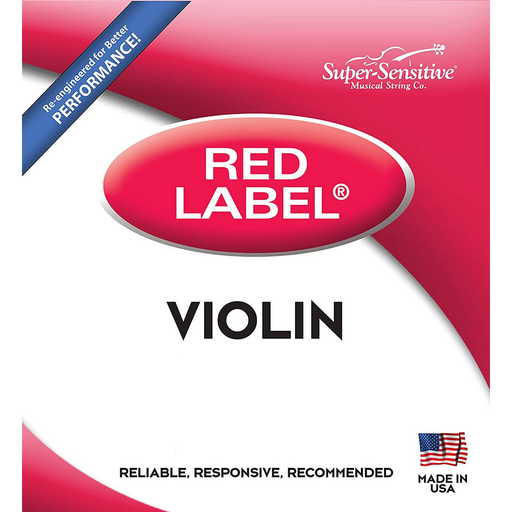 Super Sensitive Red Label Violin Strings - 3/4 Size